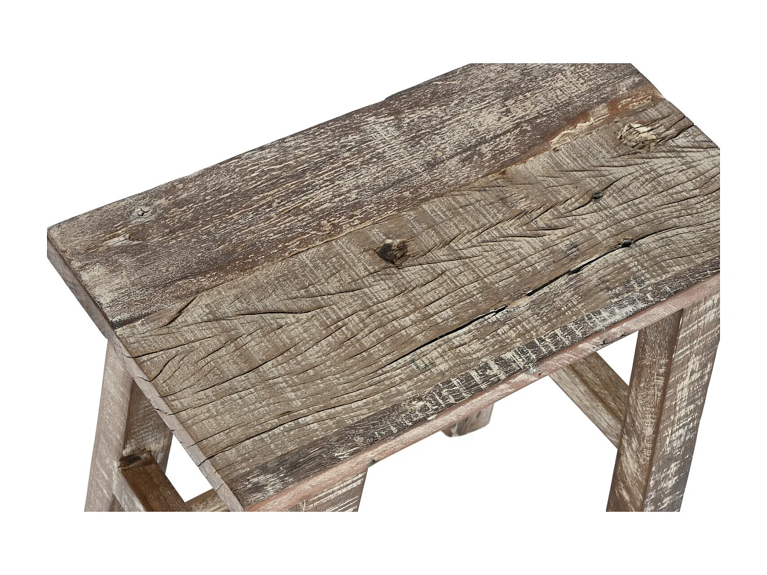 Mesita Auxiliar Madera Reciclada 45X25X51 Decape