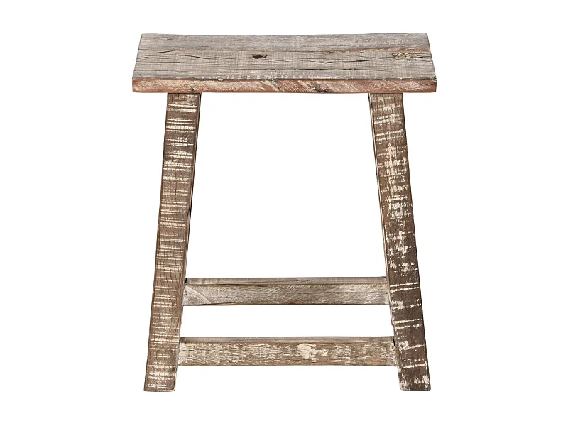 Mesita Auxiliar Madera Reciclada 45X25X51 Decape