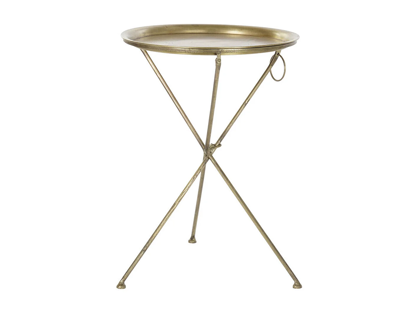 Messing hulptafel 47,5 x 47,5 x 64,5 cm hulptafel