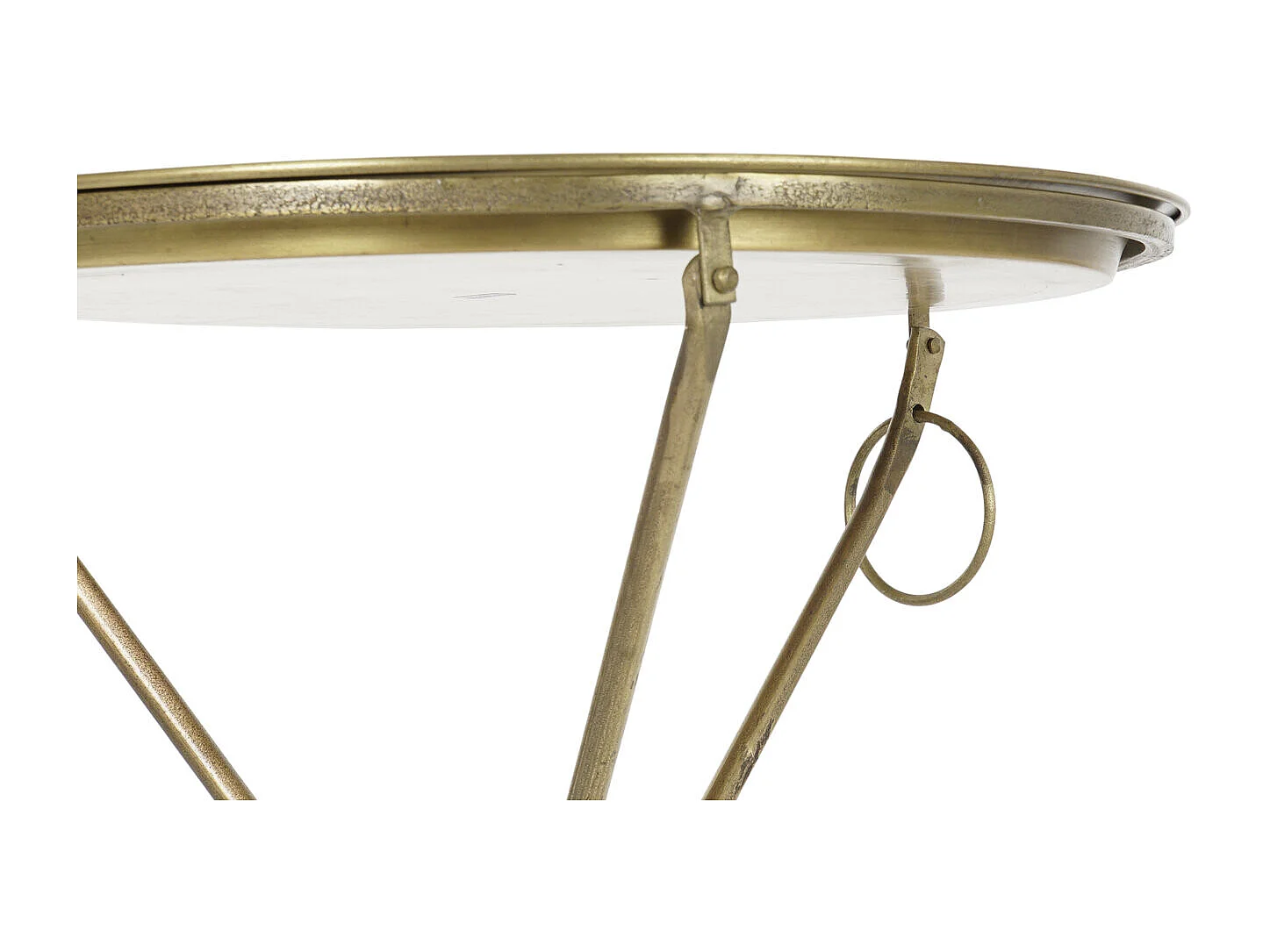 Messing hulptafel 47,5 x 47,5 x 64,5 cm hulptafel