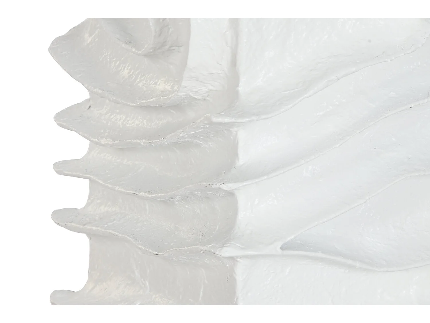 Pedestal em MDF com textura de papel machê, 29x29x80 cm, estilo moderno 3D.