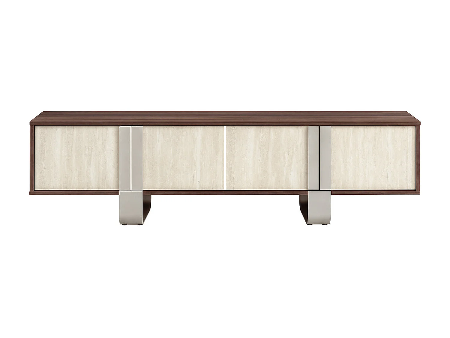 Mobile TV in metallo MDF 180X40X43,5 Simil Marmo