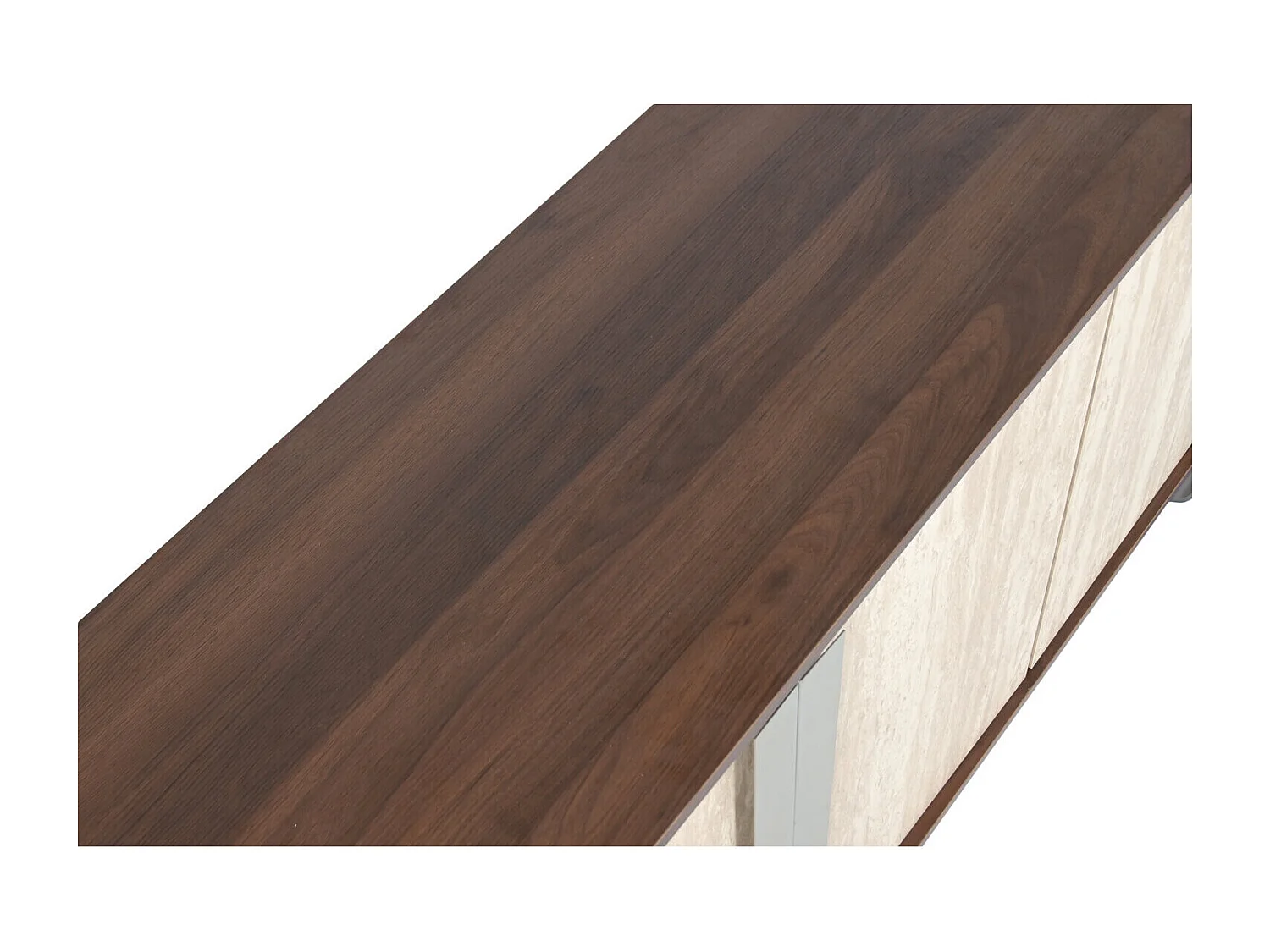 Mobile TV in metallo MDF 180X40X43,5 Simil Marmo