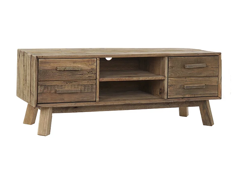 Mueble Tv Madera Reciclada Pino 130X40X48