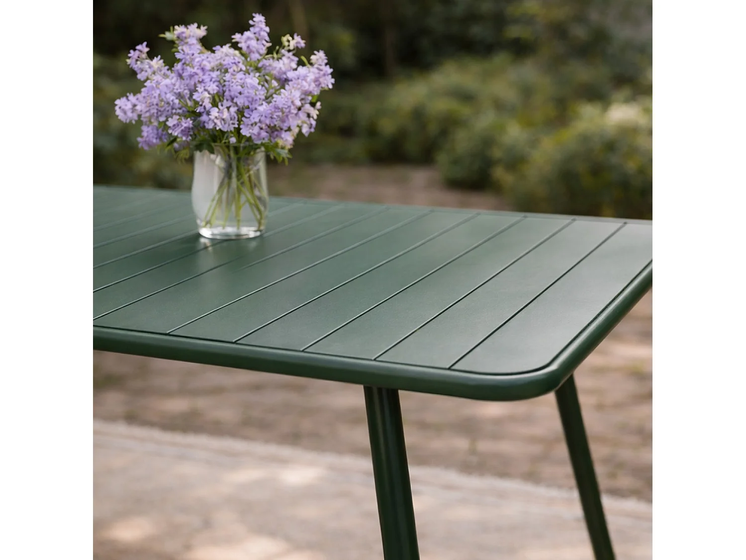 Table de jardin 8-10 places 200cm verte BERGAME