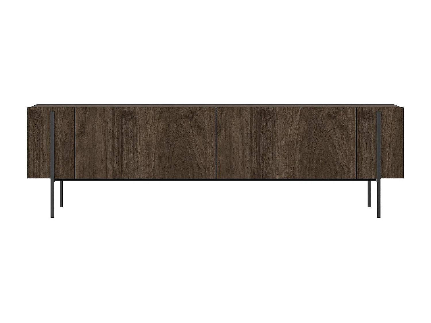 TV-Möbel aus Holz "Herman" - 160 x 31 x 45 cm - Braun