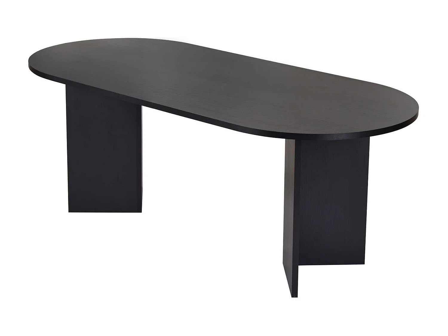 Table à manger en bois "Sabella" 200 x 90 x 75 cm - Bois Noir