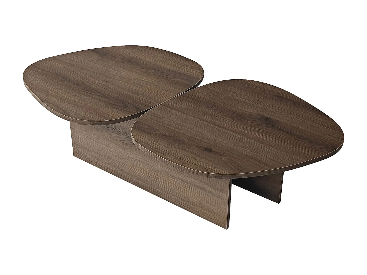 Tavolino in legno "Stones" 125 x 60 x 38 cm - Noce