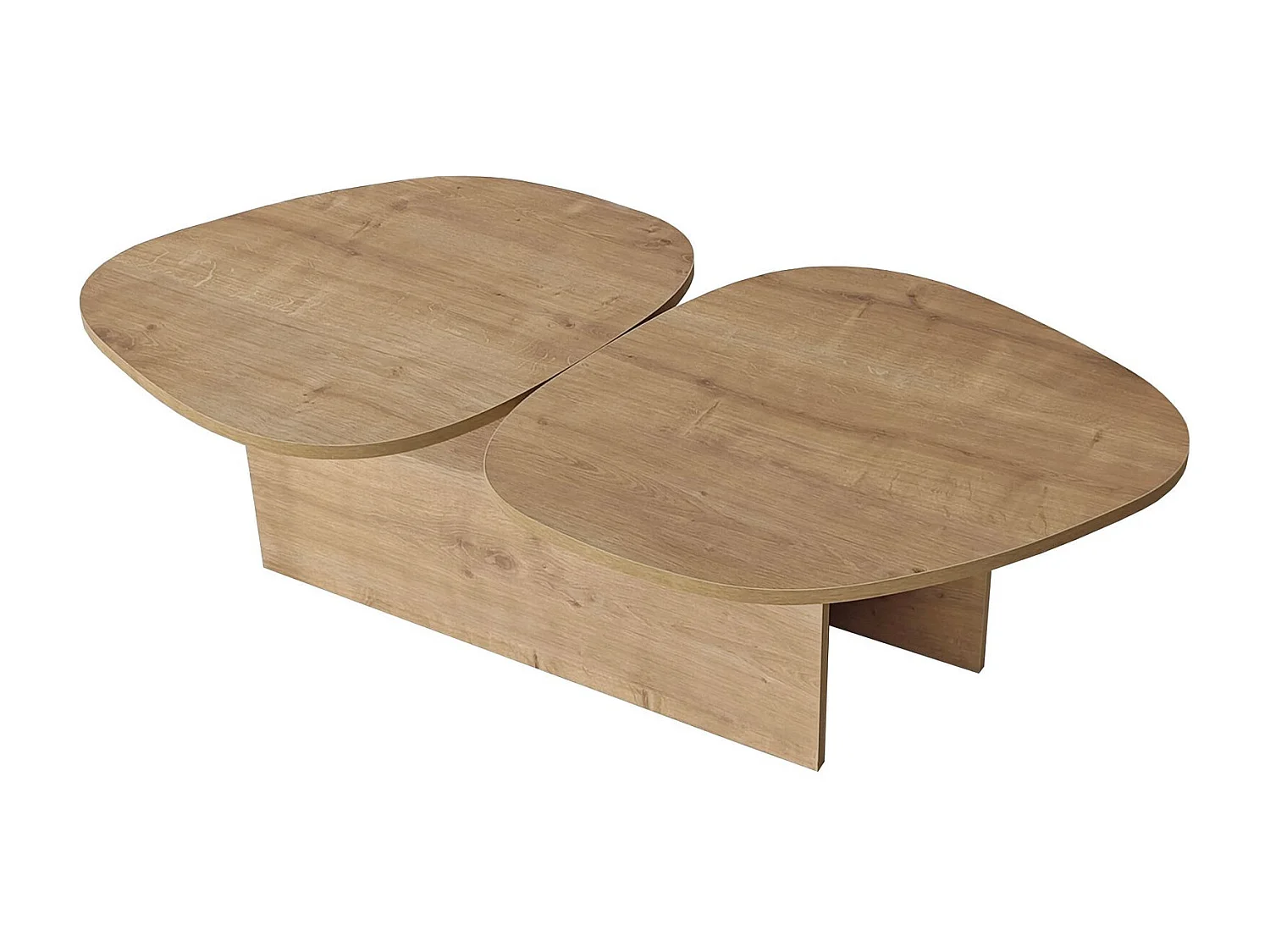 Tavolino in legno "Stones" 125 x 60 x 38 cm - Rovere zaffiro