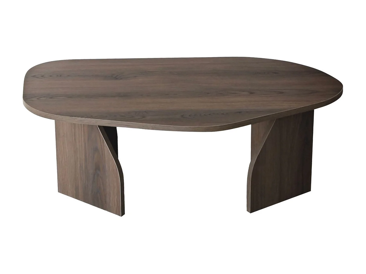 Table basse en bois "Rock" 100 x 60 x 35 cm - Noyer