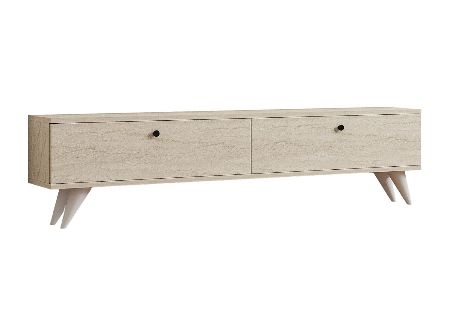 "Parlak" Houten TV-meubel - Modern Design - Beige - 160 x 25 x 40 cm