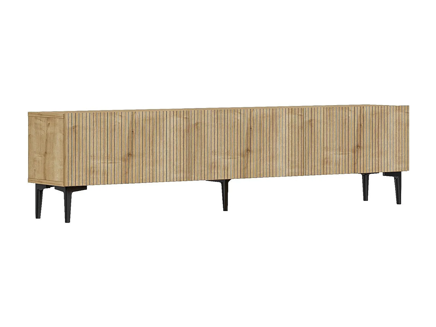 Modern Lichtbruin Houten TV-meubel "Oscar" - 180 x 31 x 45 cm - Elegant Ontwerp