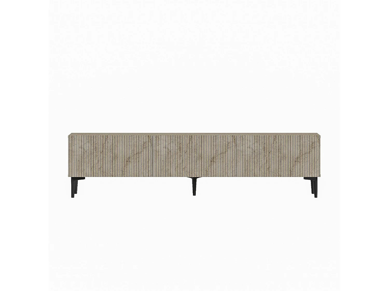 Moderne Beige Houten TV-meubel "Oscar" 180x31x45 cm - Elegant Ontwerp - Ideaal voor Woonkamer, Slaapkamer, Hal