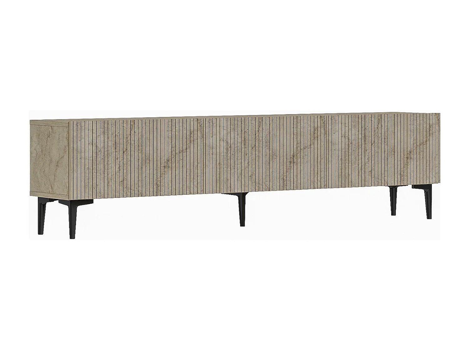 Moderne Beige Houten TV-meubel "Oscar" 180x31x45 cm - Elegant Ontwerp - Ideaal voor Woonkamer, Slaapkamer, Hal