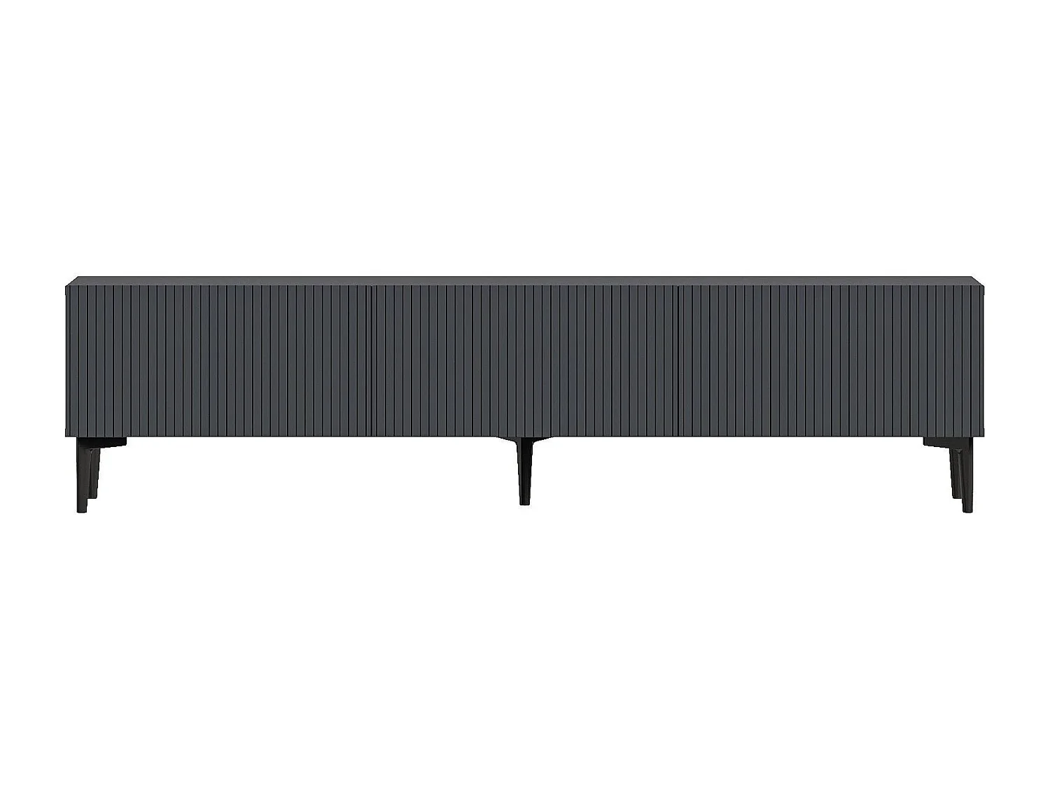 Moderne Antracietgrijze Houten TV-standaard "Oscar" - 180 x 31 x 45 cm - Elegant Ontwerp