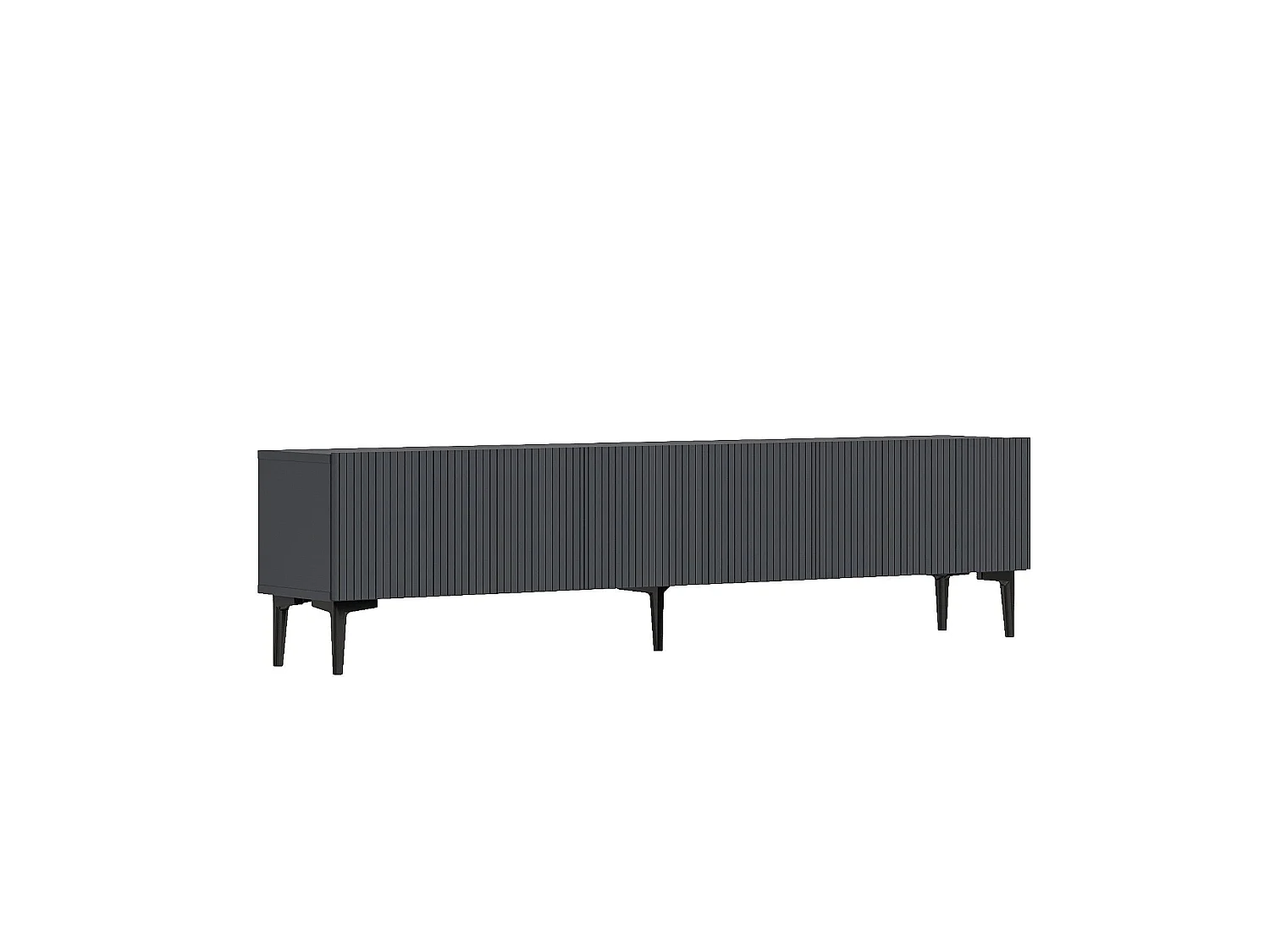 Modern Antracitgrå Trä TV-bänk "Oscar" - 180 x 31 x 45 cm - Elegant Design