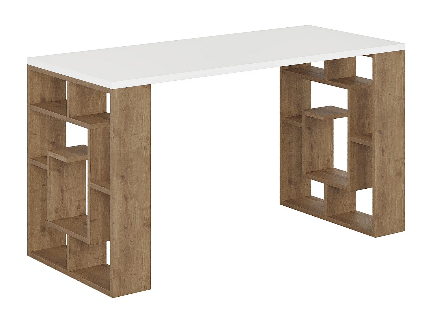 Holzschreibtisch "Maze" 140 x 60 x 75 cm - Weiß