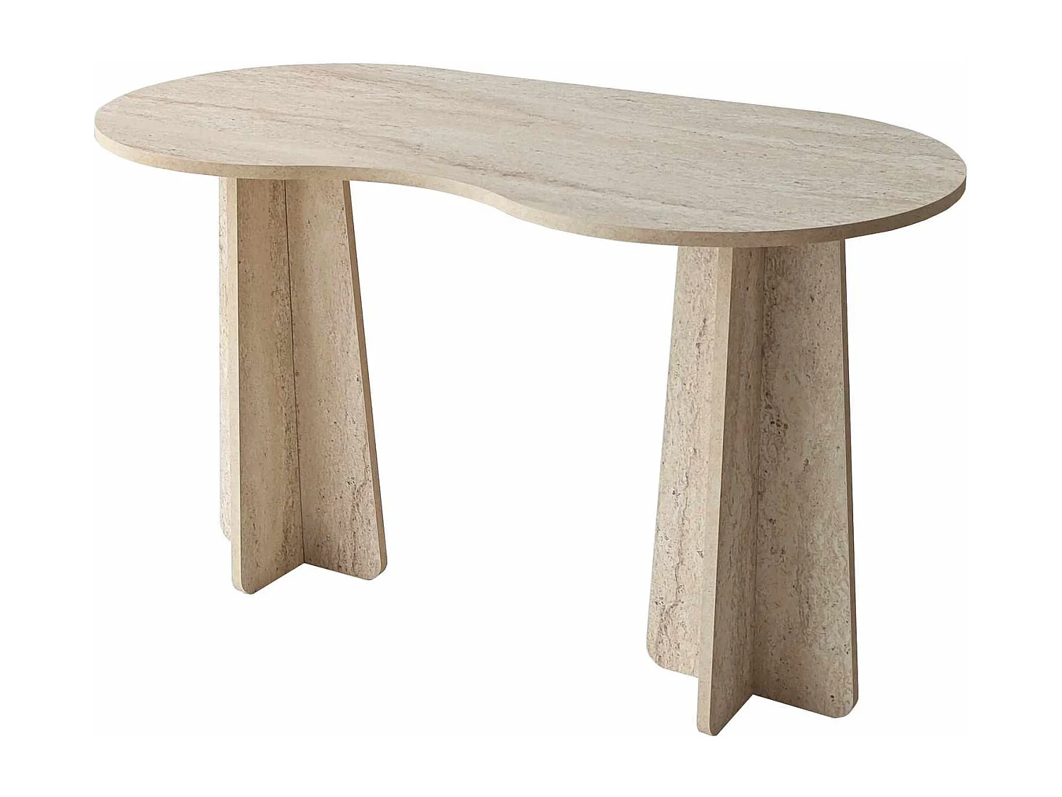 bureau en bois "infini" 120 x 60 x 75 cm - Travertin