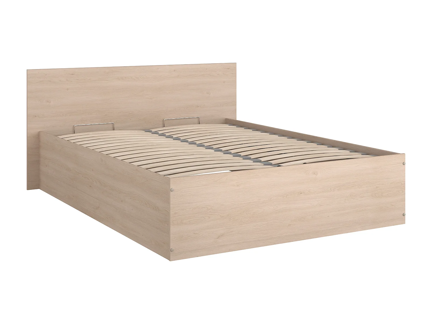 Lit coffre 140 x 190 cm - Coloris : Naturel - VELONA