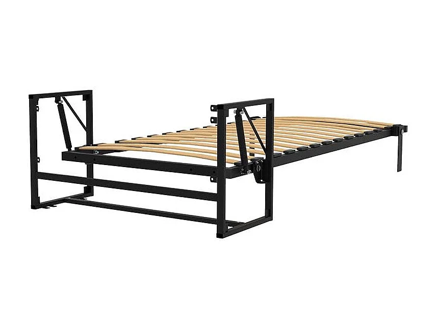 Wallbedking Lit escamotable Morphy Classic – Système SizeFlex & TypeFlex (100x190 cm, Vertical)