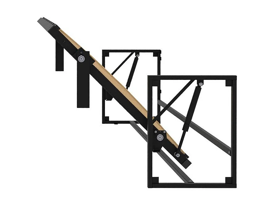 Wallbedking Lit escamotable Morphy Classic – Système SizeFlex & TypeFlex (100x190 cm, Horizontal)