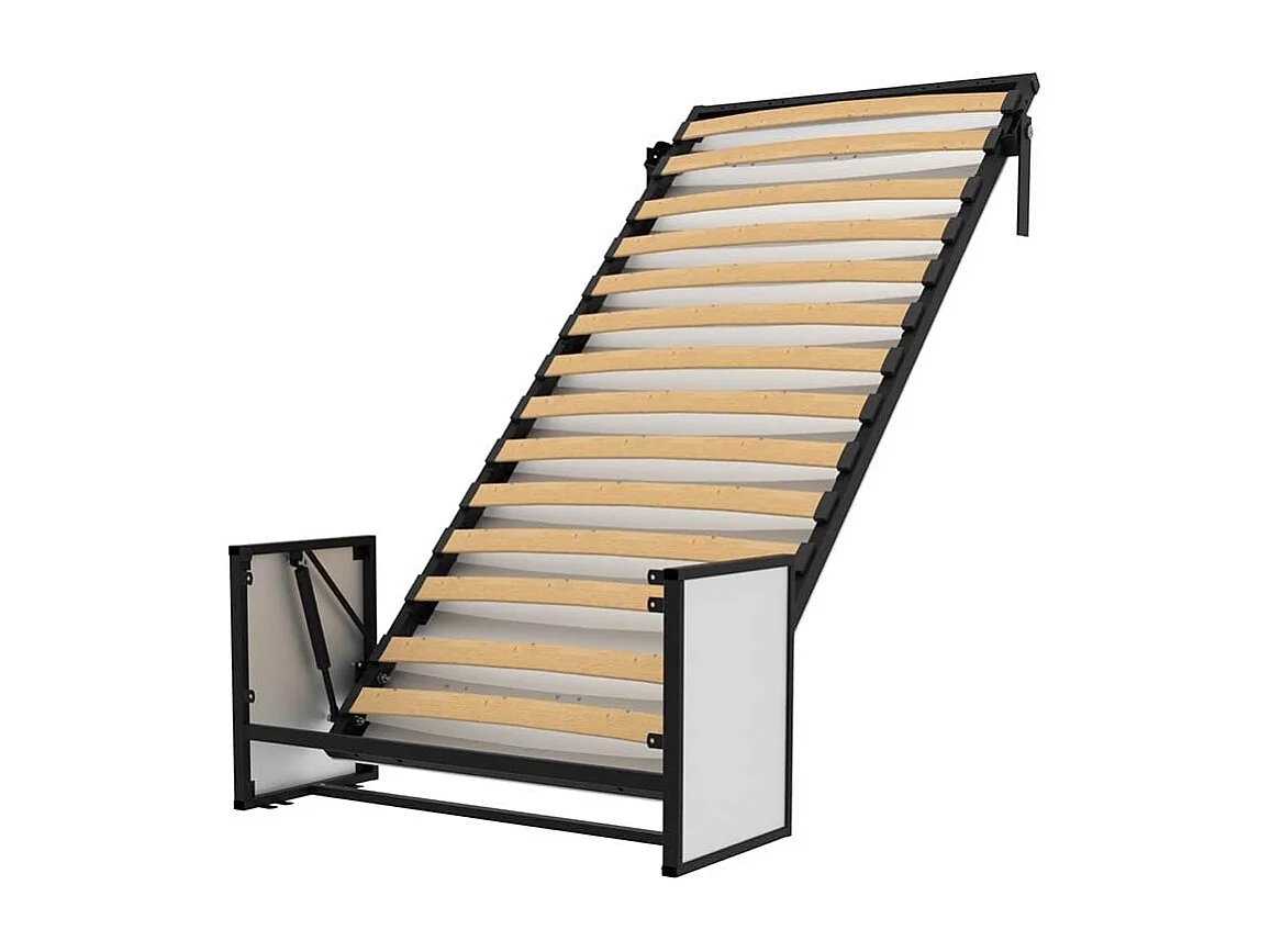 Wallbedking Lit escamotable Morphy Studio – Système SizeFlex & TypeFlex (90x190 cm, Vertical)