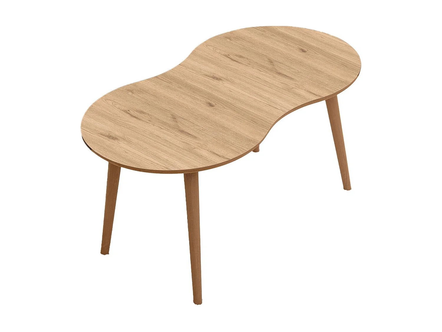 Table basse en bois "Moon" 99 x 54 x 45 cm - Chêne