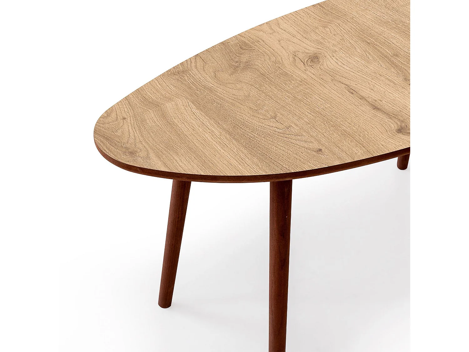 Holz-Couchtisch "Nora" 100 x 50 x 45 cm – Eiche