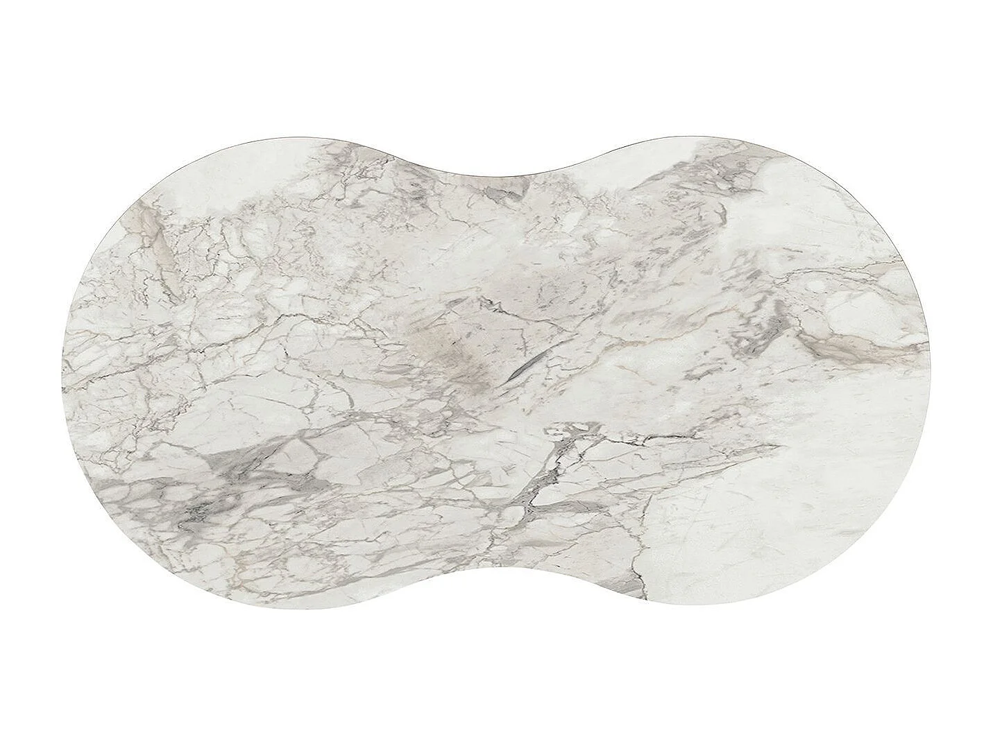 Table basse en bois "Moon" 99 x 54 x 45 cm - Blanc