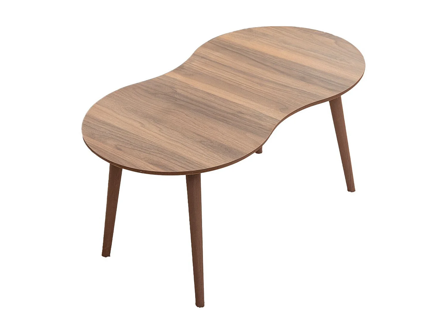 Table basse en bois "Moon" 99 x 54 x 45 cm - Noyer