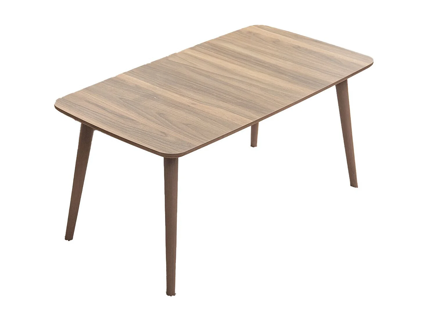 Luci" houten salontafel 100 x 53 x 45 cm - Notelaar