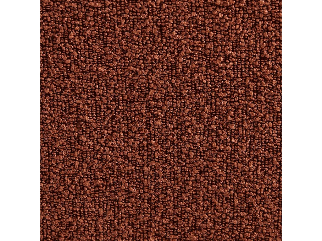 Poltrona bouclé testurizzata, 2 posti, terracotta