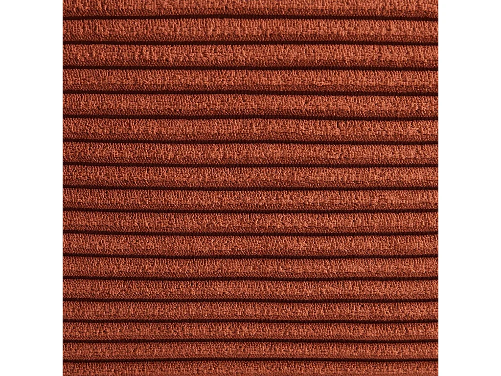 Poltrona in velluto a coste, 2 posti, terracotta