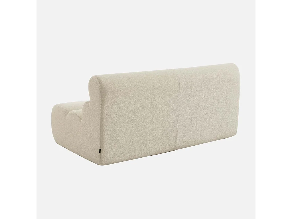 Sillón borreguito texturizado, 2 plazas blanco