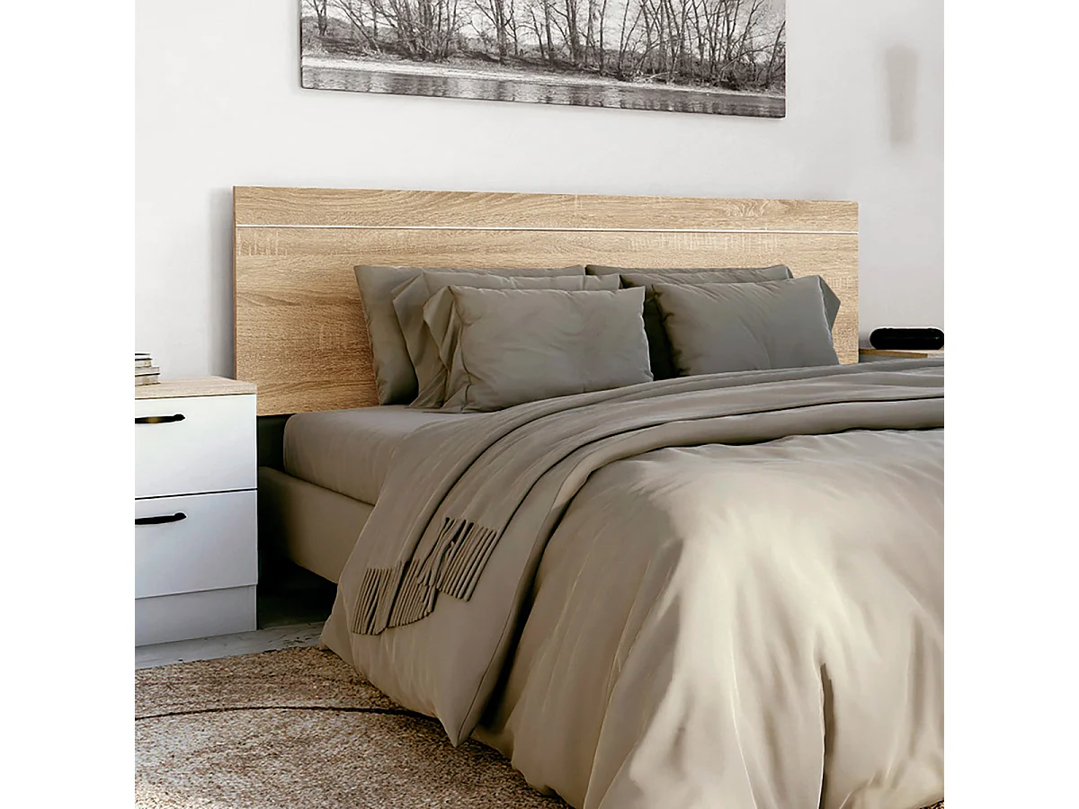 Tête de lit pour lit de 135 et 150 cm coloris Cambrian - Longueur 158 x Hauteur 40 x Profondeur 1,5 cm