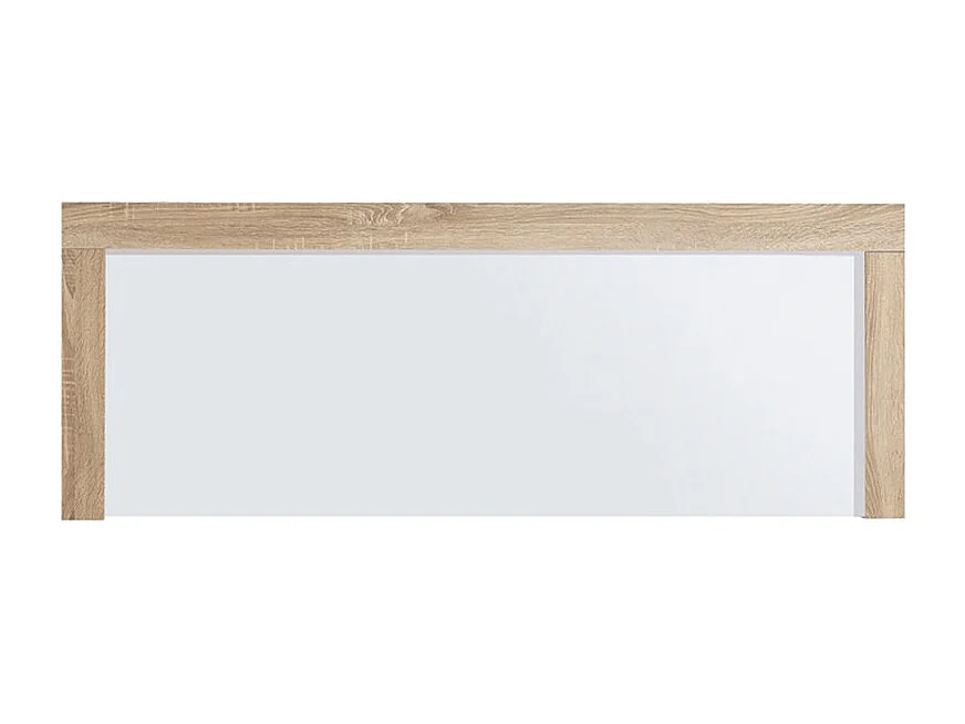 Tête de lit pour lits de 135 et 150 cm, coloris Cambrian/Blanc - Longueur 155 x Hauteur 60 x Profondeur 3 cm
