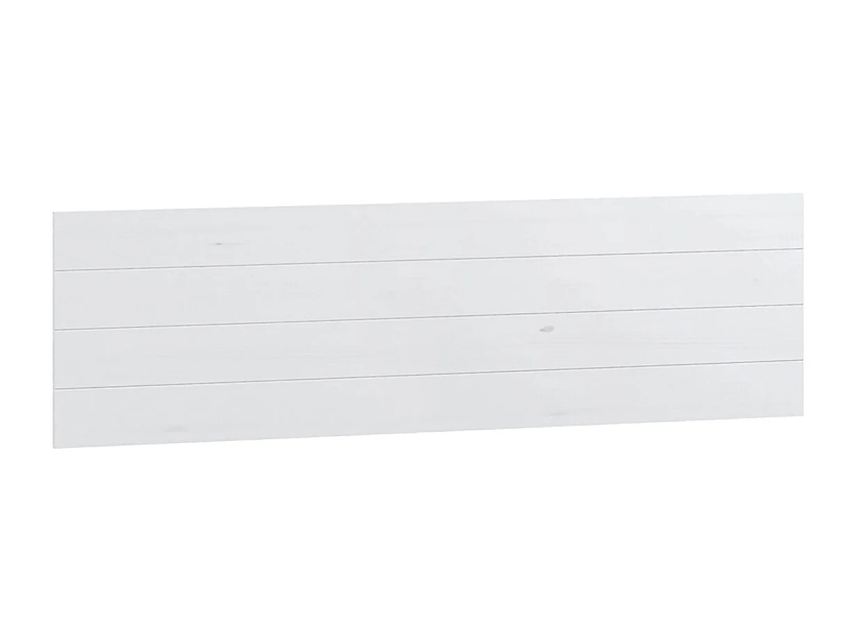 Tête de lit en pin massif coloris Blanc - Longueur 155 x Hauteur 45 cm