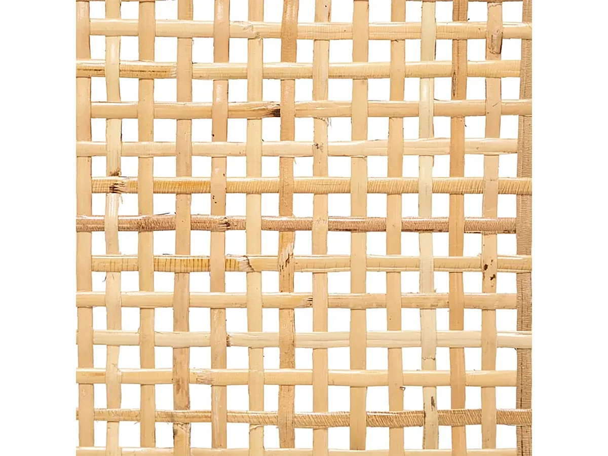Tête de lit en rotin tressé, coloris beige - Longueur 160 x Profondeur 3 x Hauteur 100 cm
