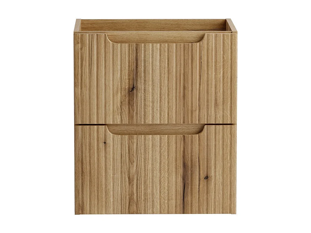 Meuble sous vasque VANO 50 cm chêne suspendu avec 2 tiroirs