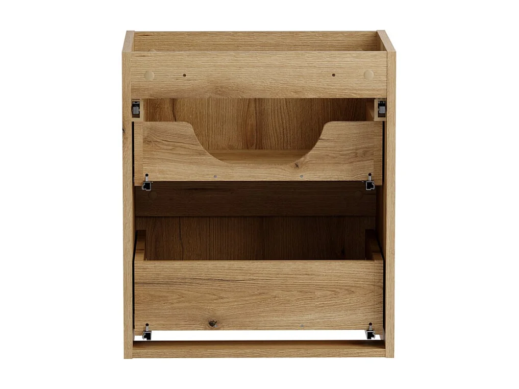 Meuble sous vasque VANO 50 cm chêne suspendu avec 2 tiroirs