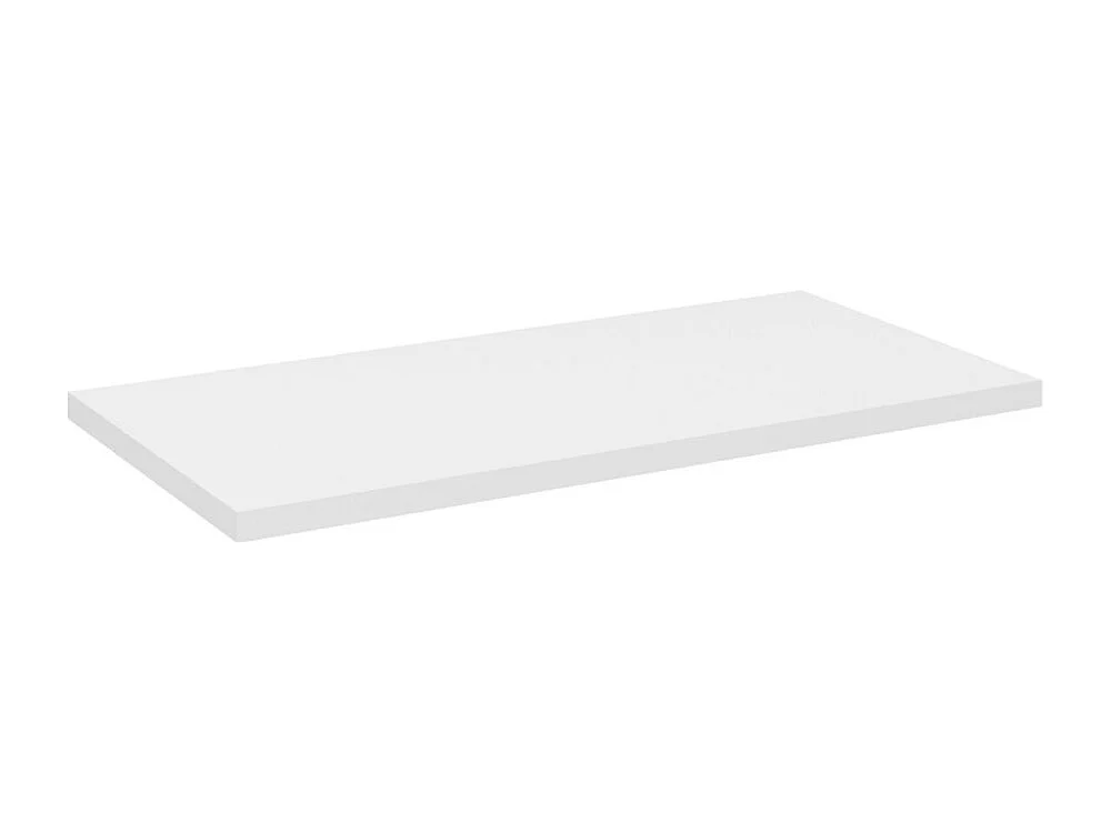 Ensemble de salle de bain VANO blanc 80cm : meuble sous vasque à placards rainuré + plan pour vasque blanc alpin mat