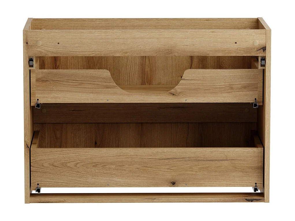 Meuble sous vasque VANO 80 cm chêne suspendu avec 2 tiroirs