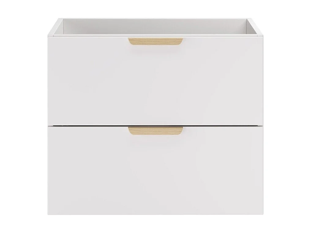 Meuble sous vasque OSTER 60 cm blanc mat suspendu avec 2 tiroirs