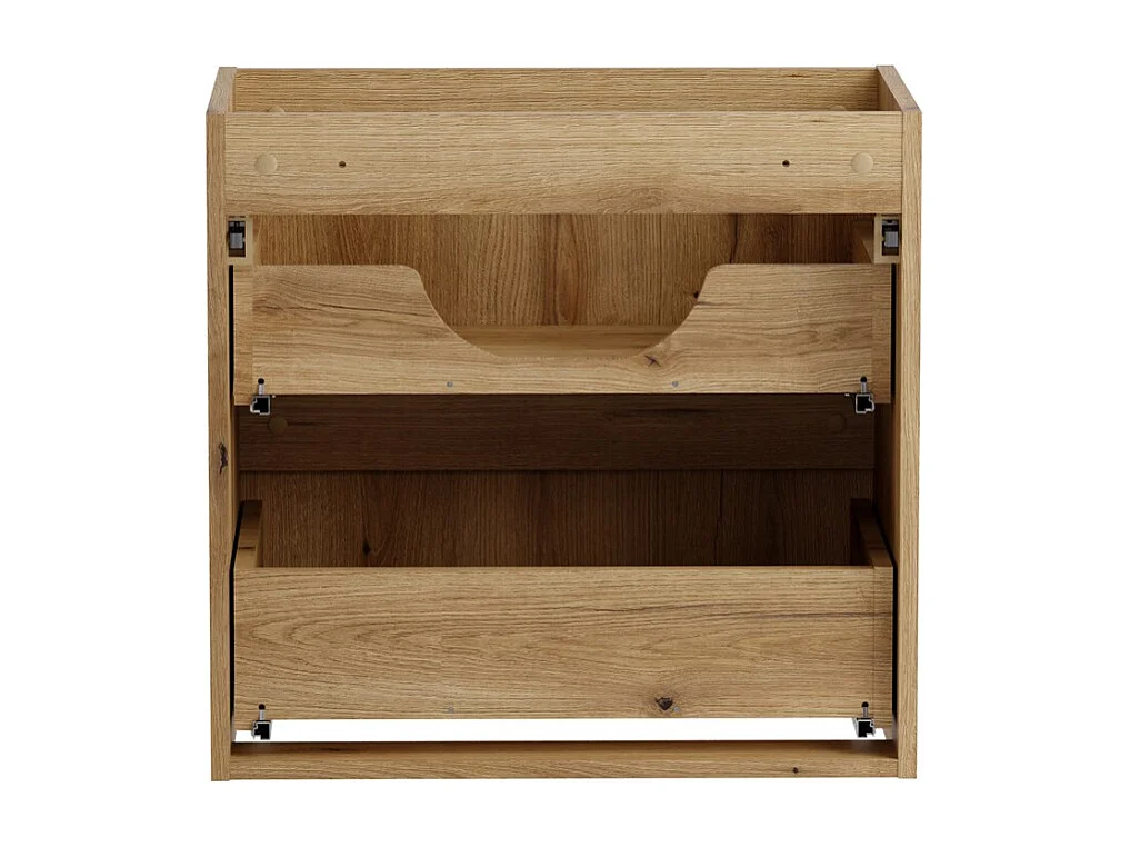 Meuble sous vasque VANO 60 cm chêne suspendu avec 2 tiroirs