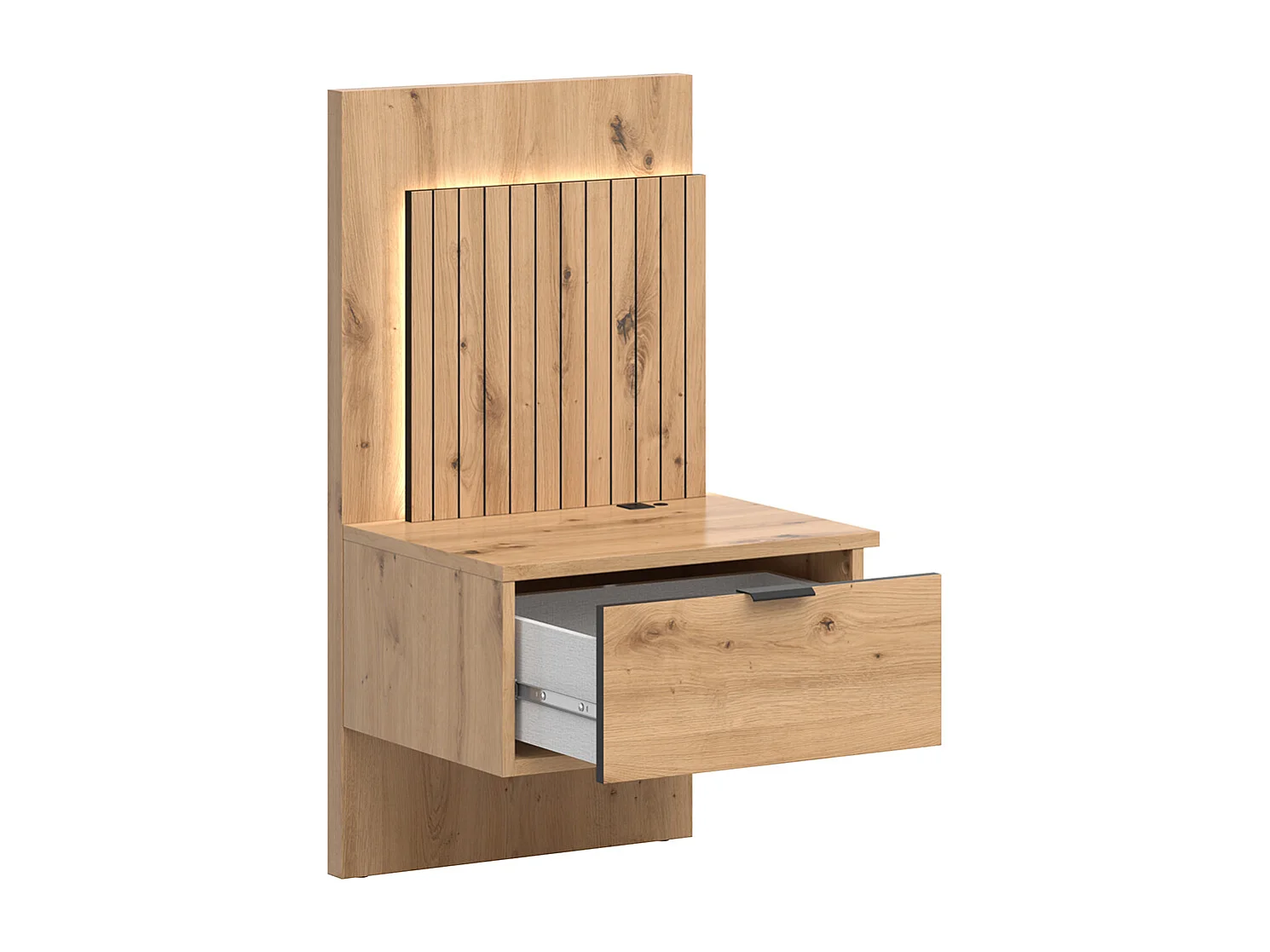 Chest bed 160x200 including LED headboard and USB plugs Mao Bois