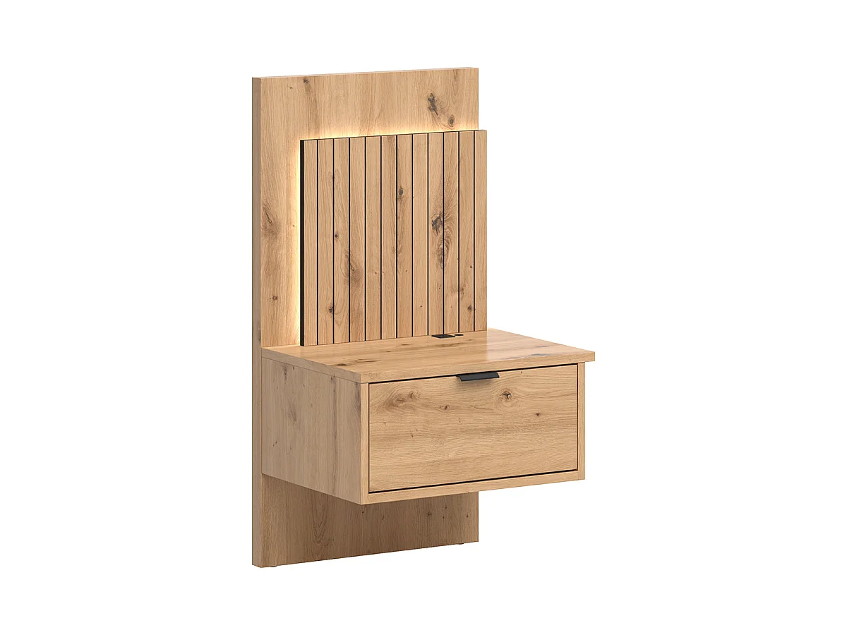 Chest bed 160x200 including LED headboard and USB plugs Mao Bois