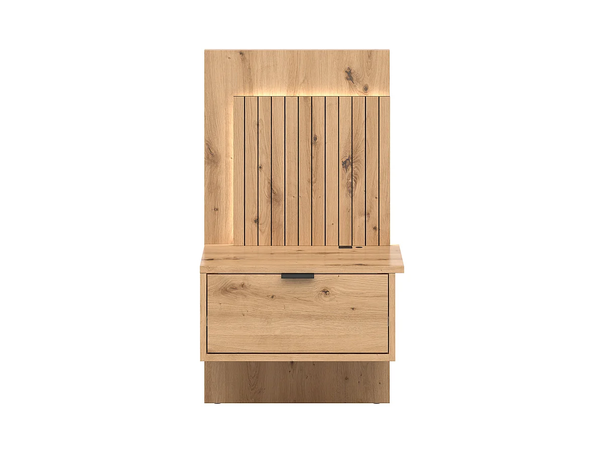 Chest bed 160x200 including LED headboard and USB plugs Mao Bois