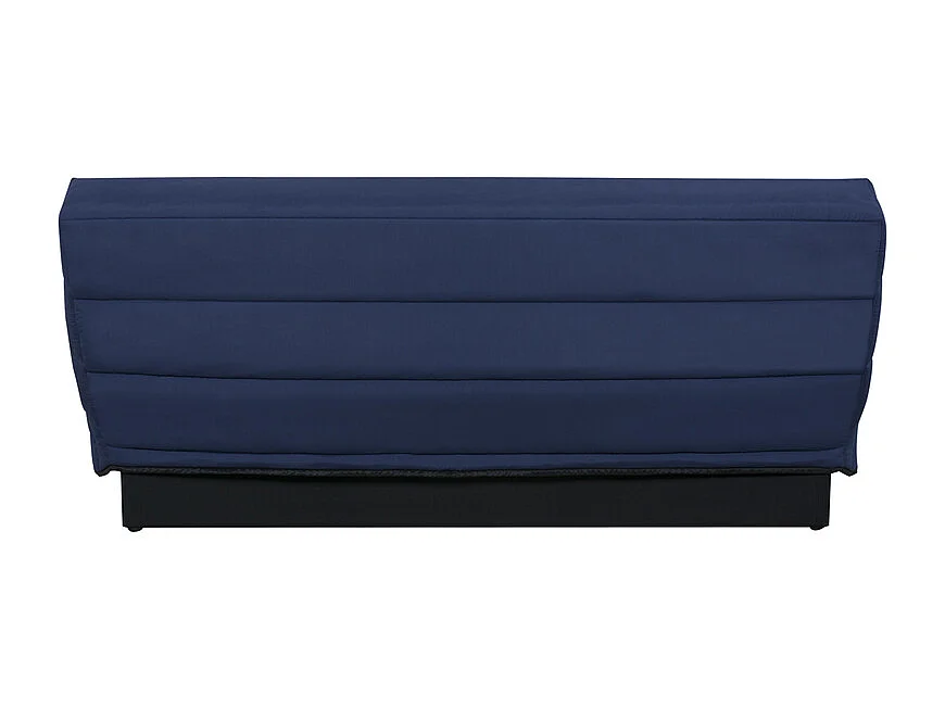 Banquette Clic-Clac MELISSA 120x190 cm Tissu Bleu Marine, Mousse Polyéther 20kg/m3, Convertible BZ Sans Rangement