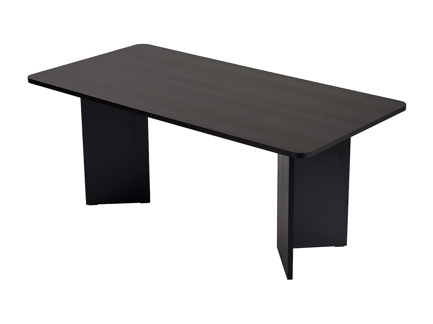 Table à manger en bois "Linza" 180 x 90 x 75 cm - Bois Noir