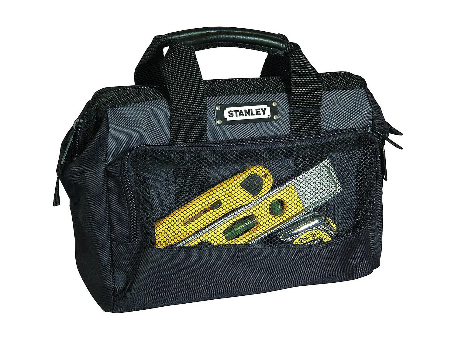 Sac à outils Stanley 30 cm noir avec 8 compartiments intérieurs et poches extérieures sécurisées